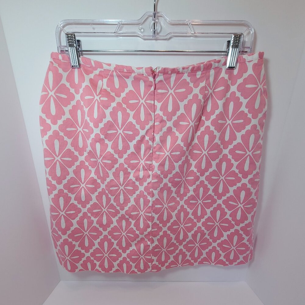 HBA Pink & White Geometric Print Skirt with Built-In Shorts – Size 10 - Picture 2 of 10